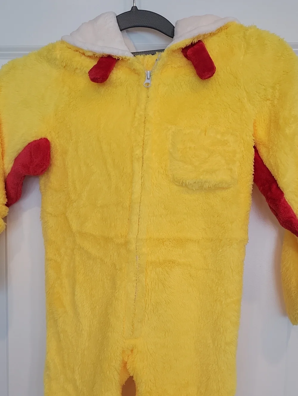 NEW Chicken Furry Yellow Halloween Costume Child 4-5T